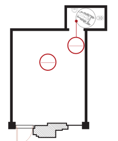 Modern apartment floor plan layout